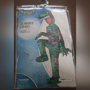 Spirit Zombie Dino Kids Costume - Green and Red